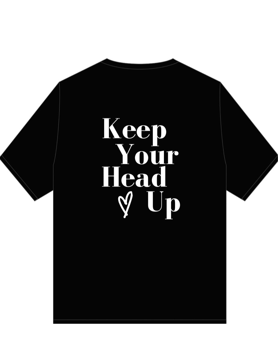 Over Sized Keep Your Head Up T Shirt - Boss Lady Fitt